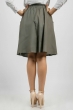 Юбка женская пышная, 100% лен 876K003 оливковый Юбка женская пышная, 100% лен 876K003 оливковый