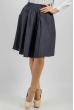 Юбка женская пышная, 100% лен 876K003 синий Юбка женская пышная, 100% лен 876K003 синий