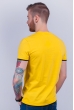 Футболка мужская с V-образным вырезом 4711-2 желто-черный