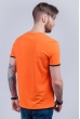 Футболка мужская с V-образным вырезом 4711-2 оранжевый