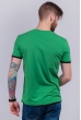 Футболка мужская с V-образным вырезом 4711-2 зеленый