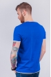 Футболка мужская с V-образным вырезом 4711-2 индиго