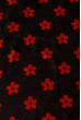 Палантин женский с цветочным принтом «Ромашки» 73PD017 черно-красный , ромашки