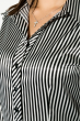 Рубашка женская в полоску  81P1125 бело-черный