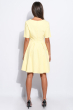 Платье женское однотонное, стильное 37P009 лимонный