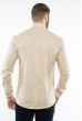 Рубашка мужская однотонная  204P0209 кремовый