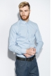 Рубашка мужская стильный принт 333F015 сизо-белый
