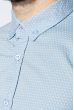 Рубашка мужская стильный принт 333F015 сизо-белый