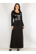 Платье батал черное 265P1206 черный