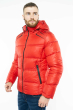 Куртка однотонная с контрастными вставками на плечах 157P1388 красный
