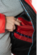 Куртка однотонная с контрастными вставками на плечах 157P1388 красный