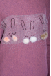 Пуловер женский Bunny 120PFA9836 темно-розовый / меланж