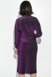 Платье женское удлиненное на запах , люрикс 64PD3611 малина , люрикс