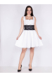 Платье бело-черное 265P9312-1 бело-черный