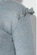 Гольф женский с рюшами на плечах 787K006-1 светло-серый