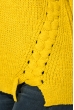 Джемпер женский с задекорированным низом 953K014 горчичный