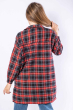 Рубашка женская 632F019-4 черно-красный
