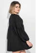Платье женское рукав фонарик, короткое 72PD202 черный Платье женское рукав фонарик, короткое 72PD202 черный