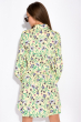 Цветочное платье с объемными рукавами 103P492 лимонный / принт