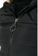 Куртка женская с пушком на кармане  173V001 черный