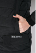 Куртка женская с пушком на кармане  173V001 черный