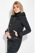 Куртка женская с пушком на кармане 173V001 черный Куртка женская с пушком на кармане 173V001 черный