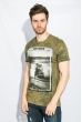 Футболка мужская мраморный цвет 414F011-5 хаки