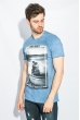 Футболка мужская мраморный цвет 414F011-5 голубой