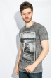 Футболка мужская мраморный цвет 414F011-5 серый