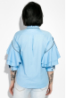 Рубашка женская с воланами  83P1597 голубой