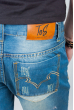 Шорты мужские джинсовые рваные с потертостями 545K001 синий