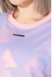 Свитшот женский с надписями на рукаве  82PD920 розовый (светлый)