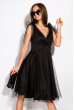 Фатиновое платье 136P618 черный