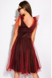 Фатиновое платье 136P618 черно-бордовый
