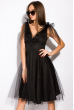 Фатиновое платье 136P618 черный