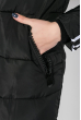 Пальто женское зимнее с лампасами 677K006 черный