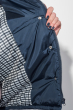 Куртка женская однотонная, с воротником-стойка 72PD205 темно-синий