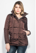 Куртка женская однотонная, с воротником-стойка 72PD205 шоколадный