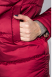Куртка женская однотонная, с воротником-стойка 72PD205 вишневый