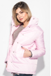 Куртка женская однотонная, с воротником-стойка 72PD205 светло-розовый
