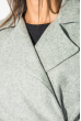 Пальто женское деловое 64PD224 светло-серый меланж