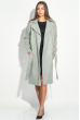 Пальто женское деловое 64PD224 светло-серый меланж