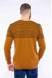 Стильный мужской джемпер 608F004 горчичный