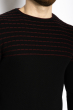 Стильный мужской джемпер 608F004 черно-бордовый