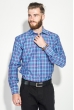 Рубашка мужская в клетку 50PD0053 клетка синий / фуксия