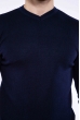 Джемпер однотонный 606F001 темно-синий