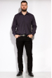 Рубашка стильная  120PAR166-3 фиолетово-черный