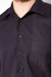 Рубашка стильная  120PAR166-3 фиолетово-черный
