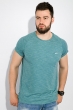 Футболка 516F028-2 бирюзовый меланж