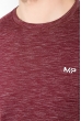 Футболка 516F028-2 бордовый меланж